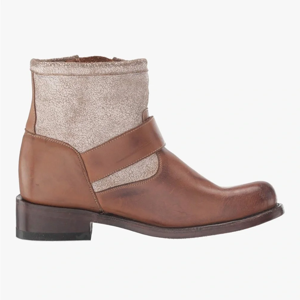 STETSON WOMENS MIA Western Boots - size 6.5 - ankle boots leather brown tan - Picture 13 of 16